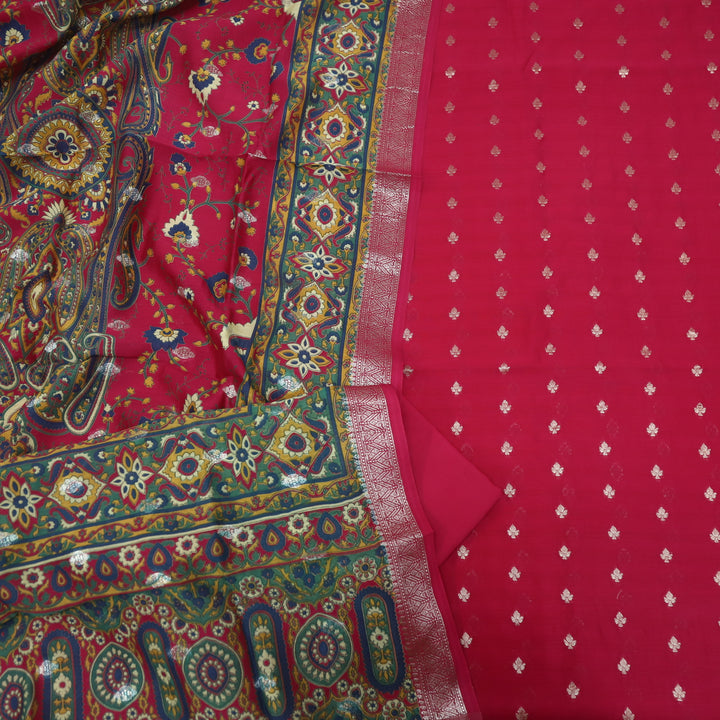 Paash Ruby Purple Zari Weaved Chanderi Suit Set