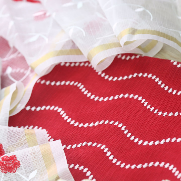 Kamleya Love Red All Over Thread Work Kota Doriya Suit Set