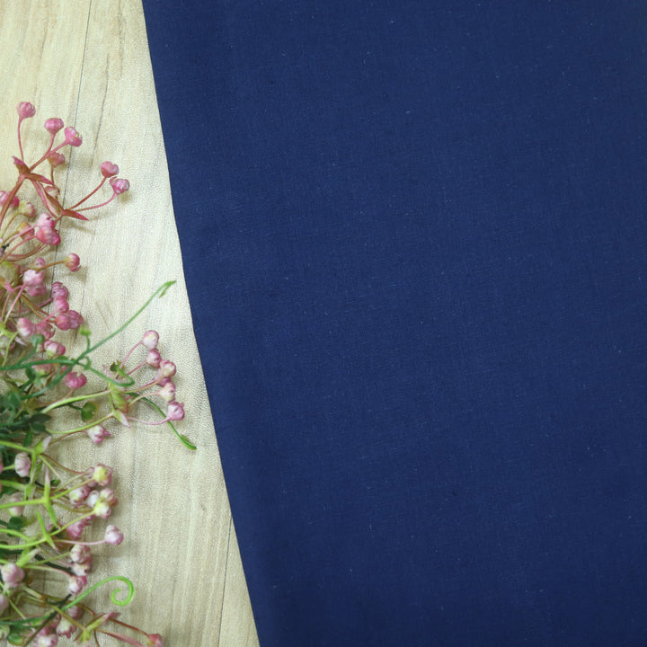 Hayaat Royal Blue Cotton Flex Fabric