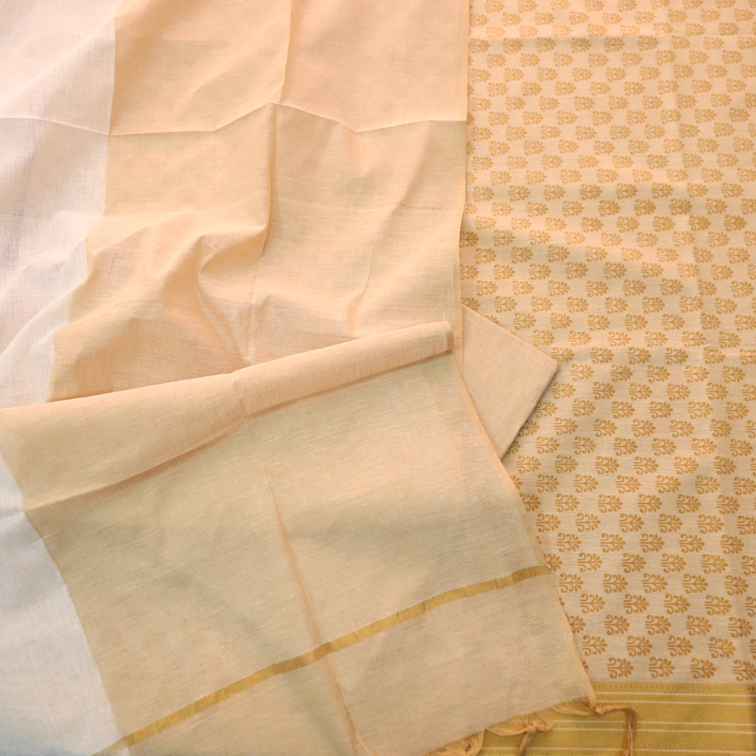 Chaahat Base Murtard Buti Print South Cotton Suit Set D2