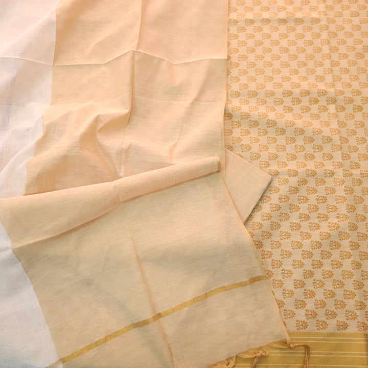 Chaahat Base Murtard Buti Print South Cotton Suit Set D2