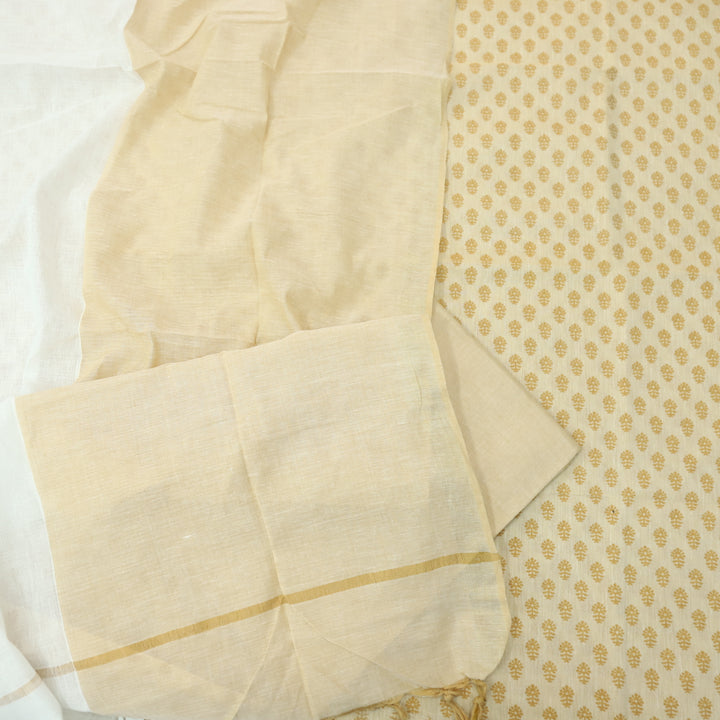 Chaahat Base Murtard Buti Print South Cotton Suit Set D3