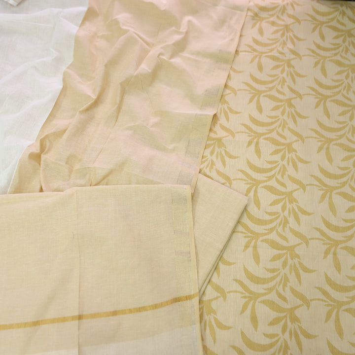 Chaahat Base Murtard Buti Print South Cotton Suit Set-D7