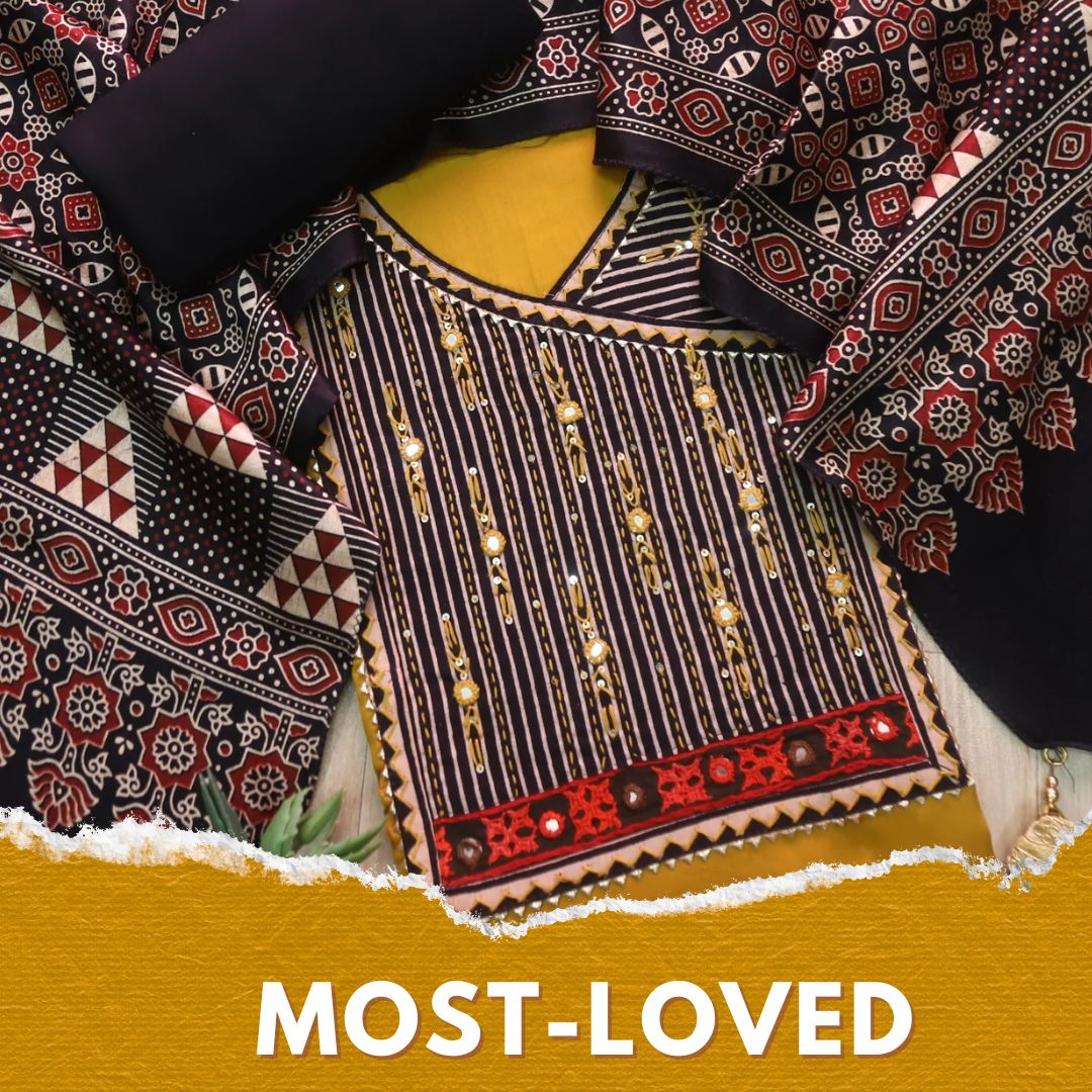 Noor Corn Yellow Glazed Cotton Top and Digital Printed Mashru Dupatta