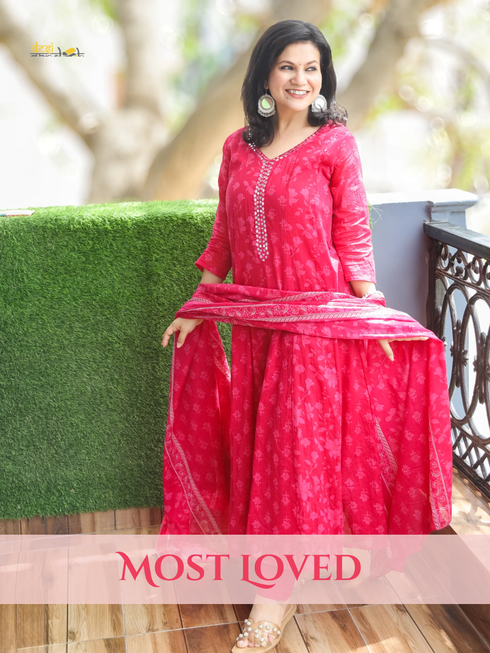 Bella Rani PInk Patra Mul Cotton 3 Piece Set – Desisandook Enterprises ...
