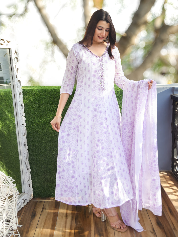 Bella Lilac Mul Cotton 3 Piece Set