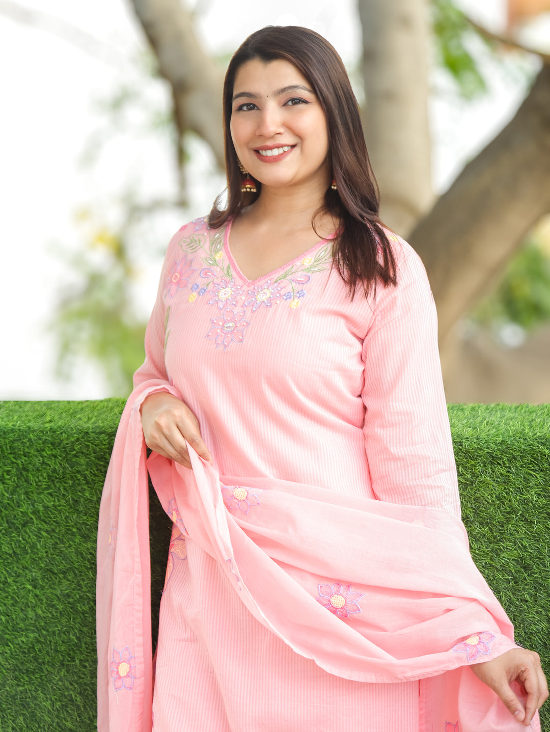 Bella Candy Pink Mul Cotton 3 Piece Set