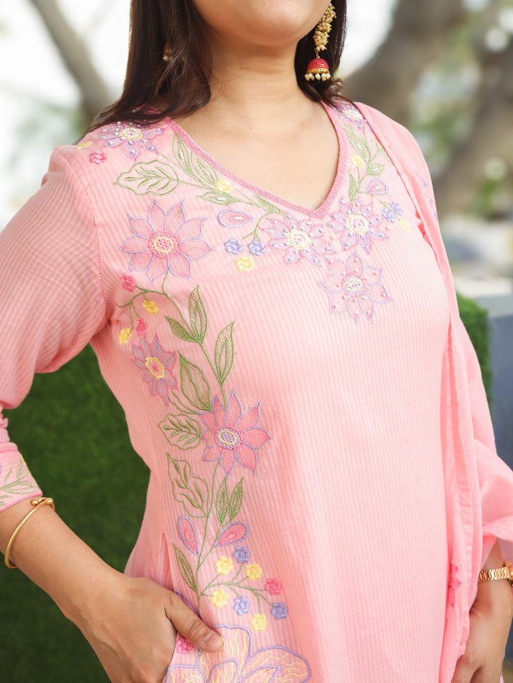 Bella Candy Pink Mul Cotton 3 Piece Set