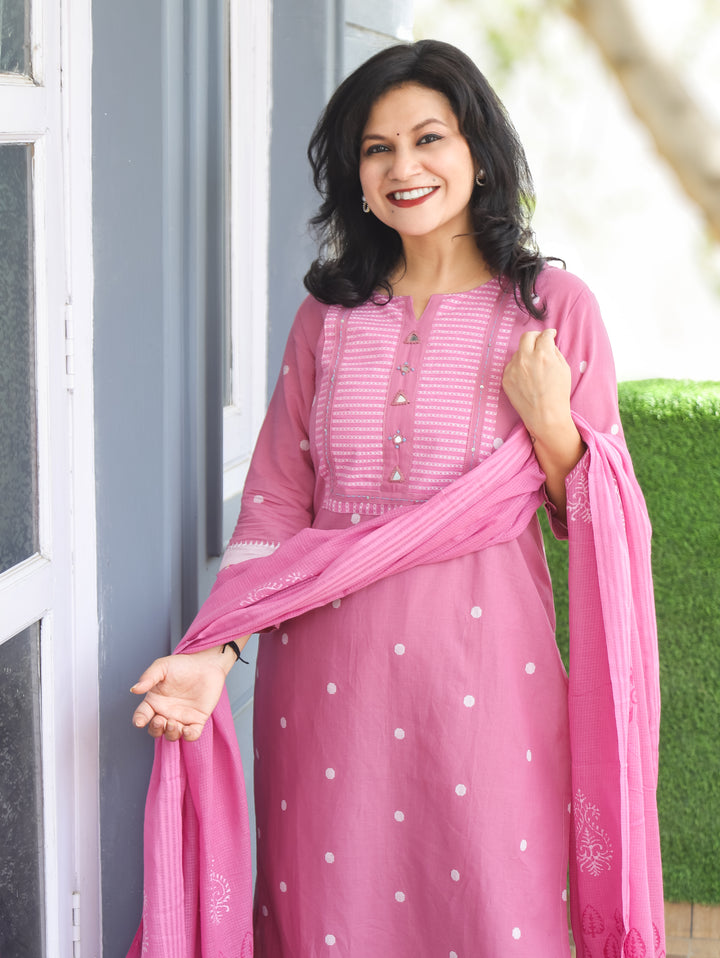 Stella Helio Lilac South Cotton 3 Piece Set
