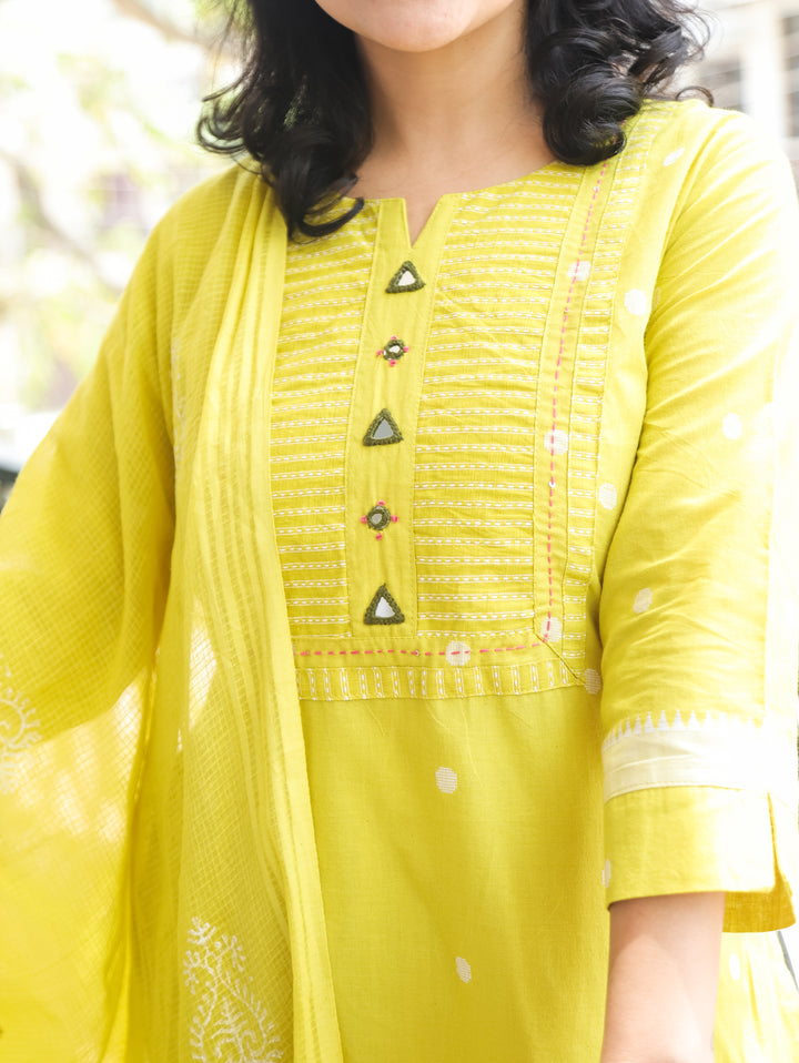 Stella Sunflower Yellow South Cotton 3 Piece Set