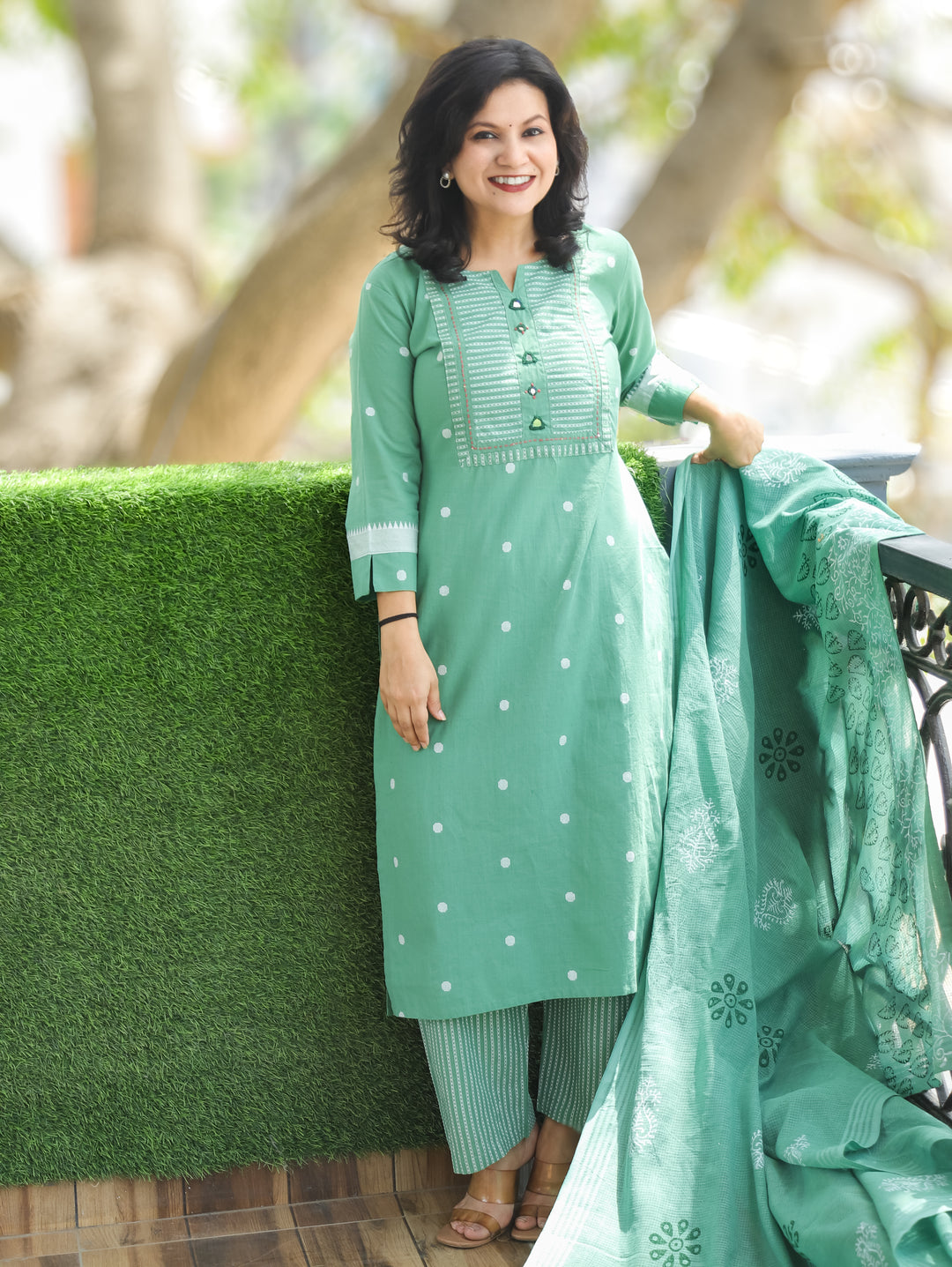 Stella Castleton Sage South Cotton 3 Piece Set