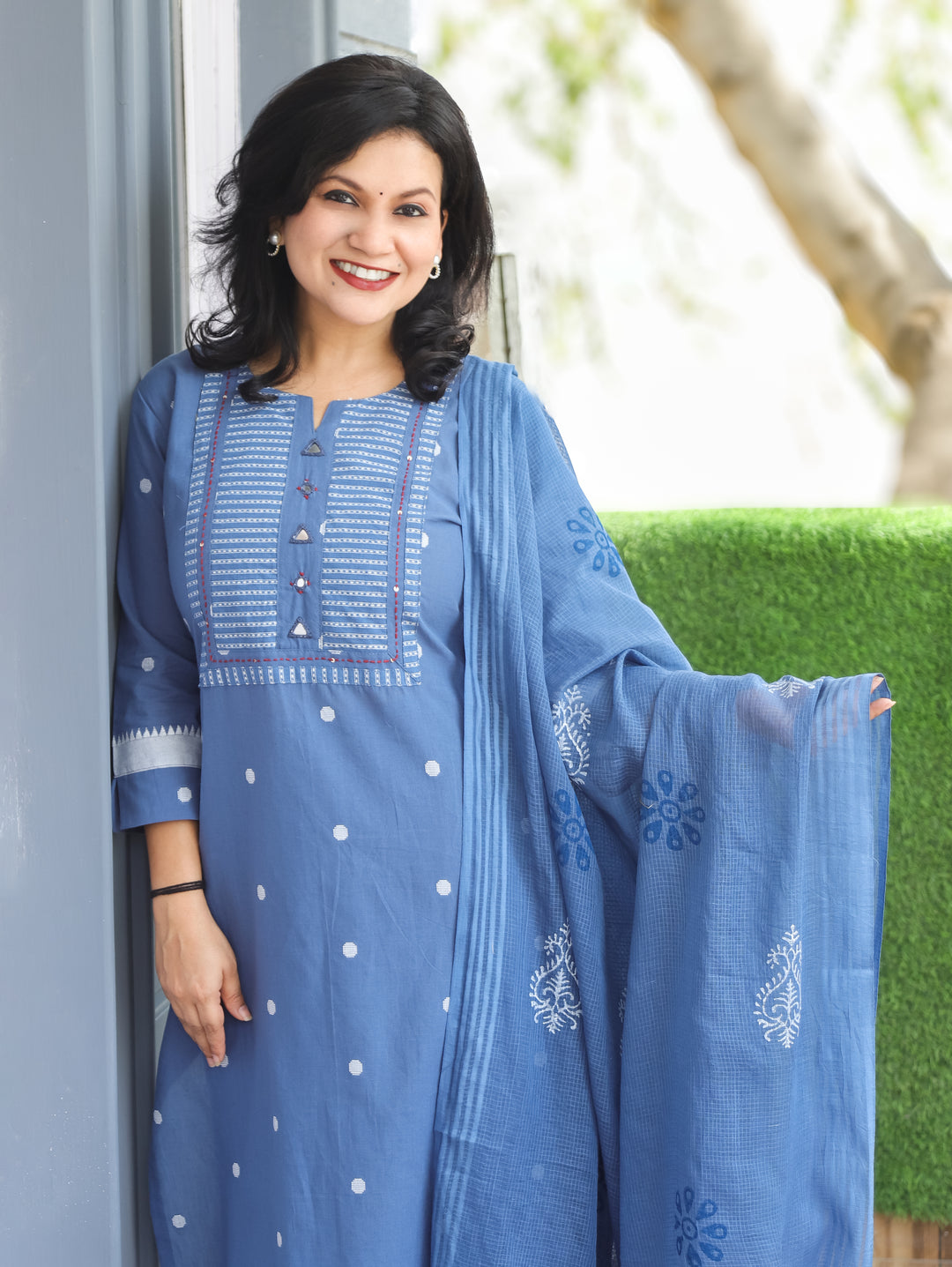 Stella Stone Blue South Cotton 3 Piece Set