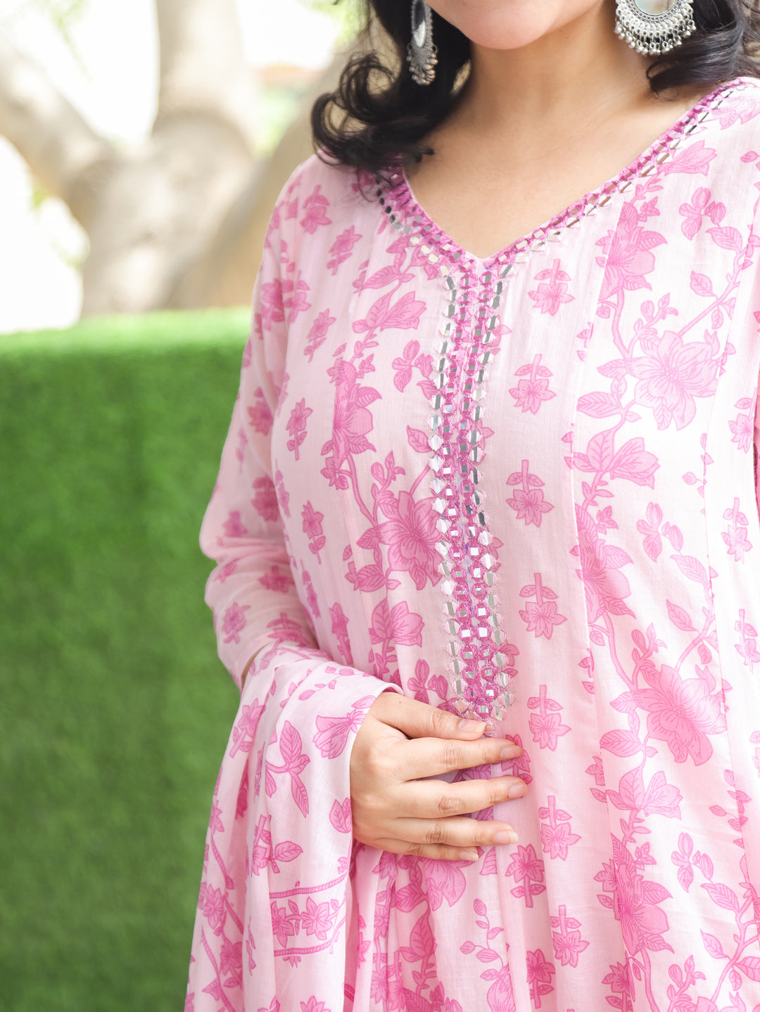 Bella Petal Lilac Patra Mul Cotton 3 Piece Set