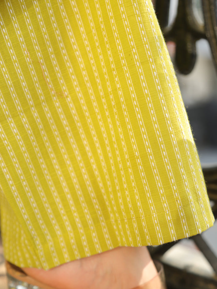 Pallavi Sunflower Yellow South Cotton 3 Piece Set