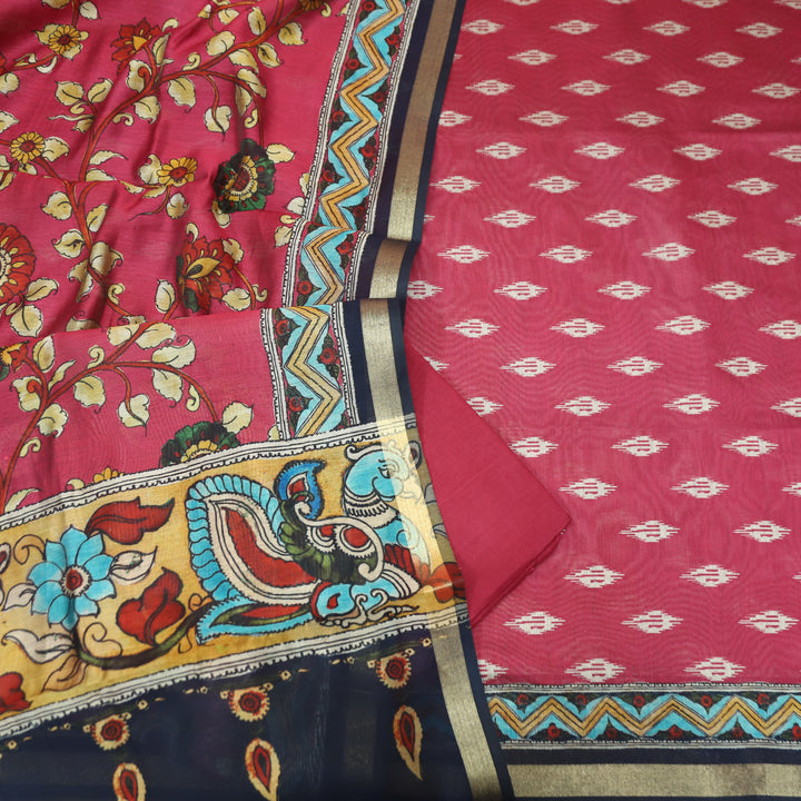 Rajjvi Rani Pink Digital Printed Muslin Suit Set
