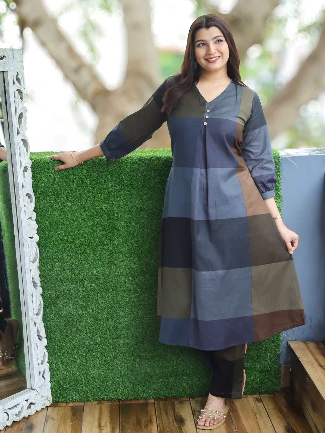 Ella Black Cotton Co-ord Set