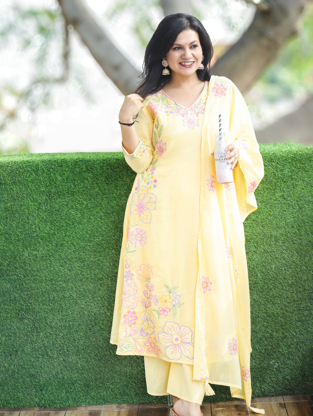 Bella Corn Yellow Mul Cotton 3 Piece Set