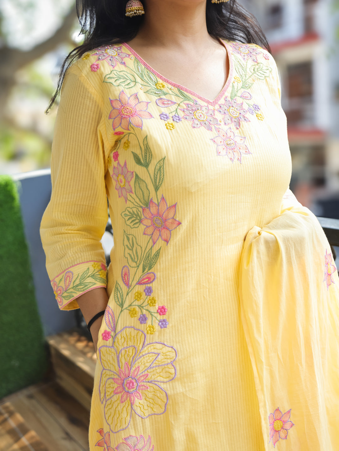 Bella Corn Yellow Mul Cotton 3 Piece Set