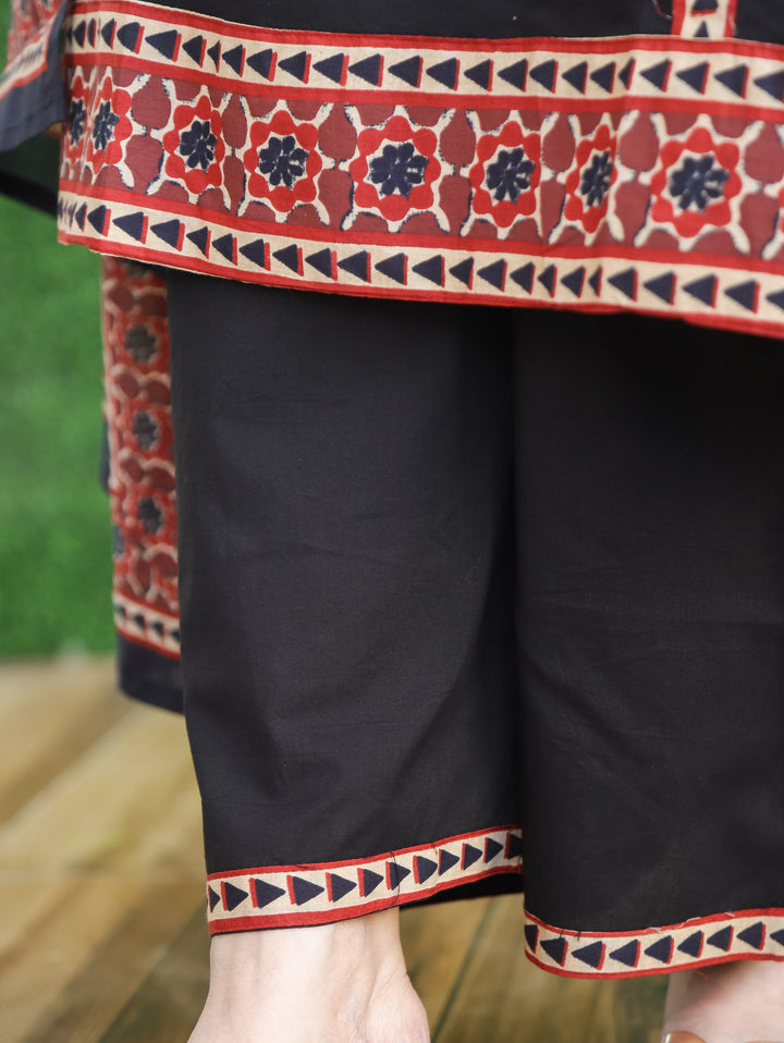 Nancy Black Mughal Cotton 3 Piece Set