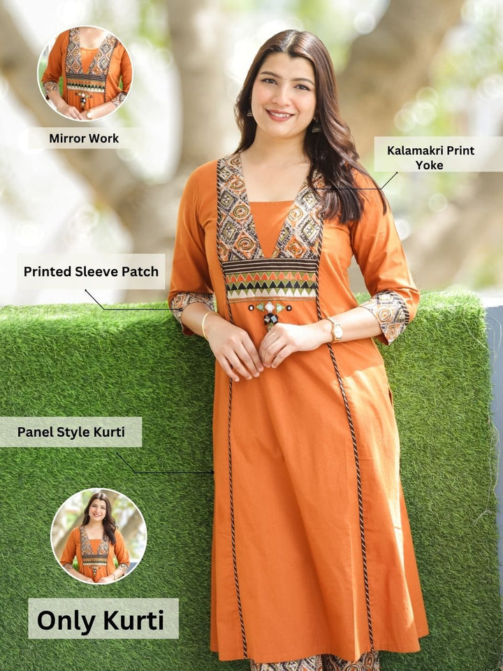 Jennie Rust Kalamkari Cotton Kurti