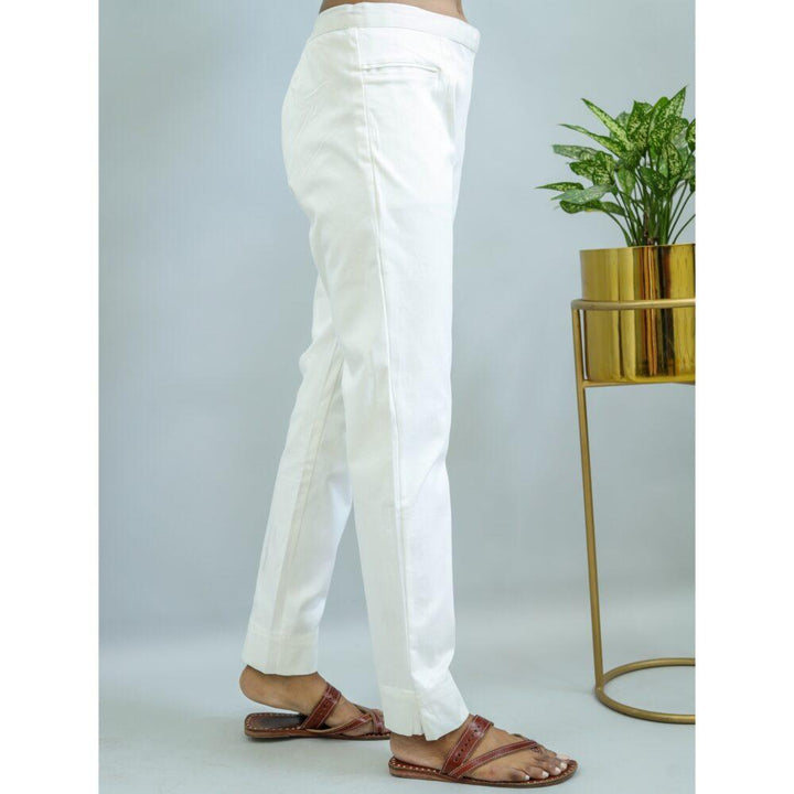 White Plain Tapered Trouser