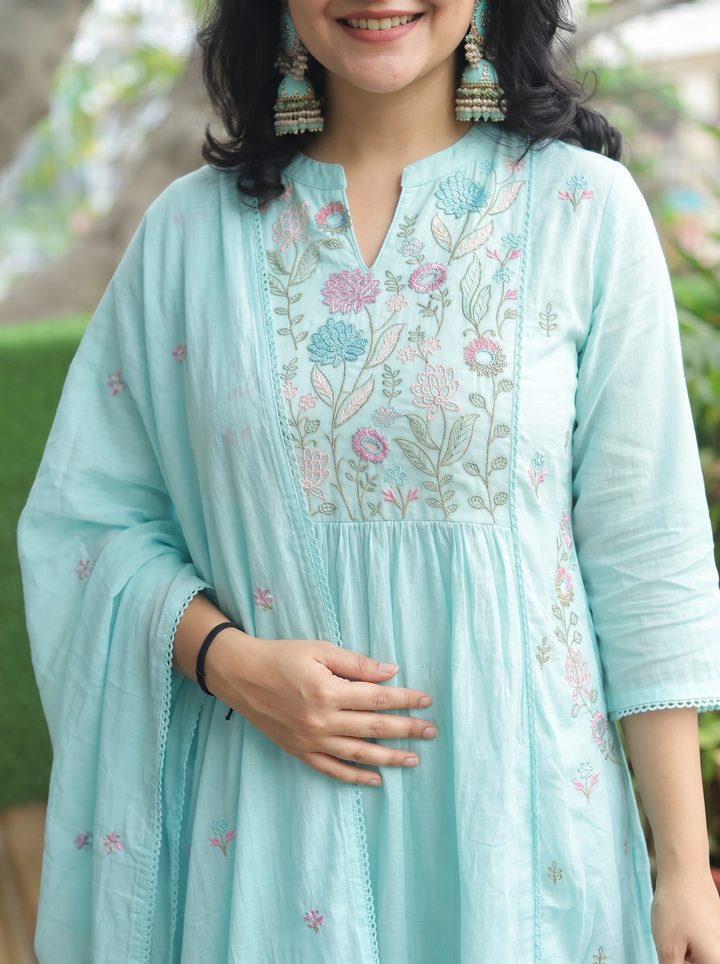 Emily Sea Ocean Embroidered 3 Piece Set