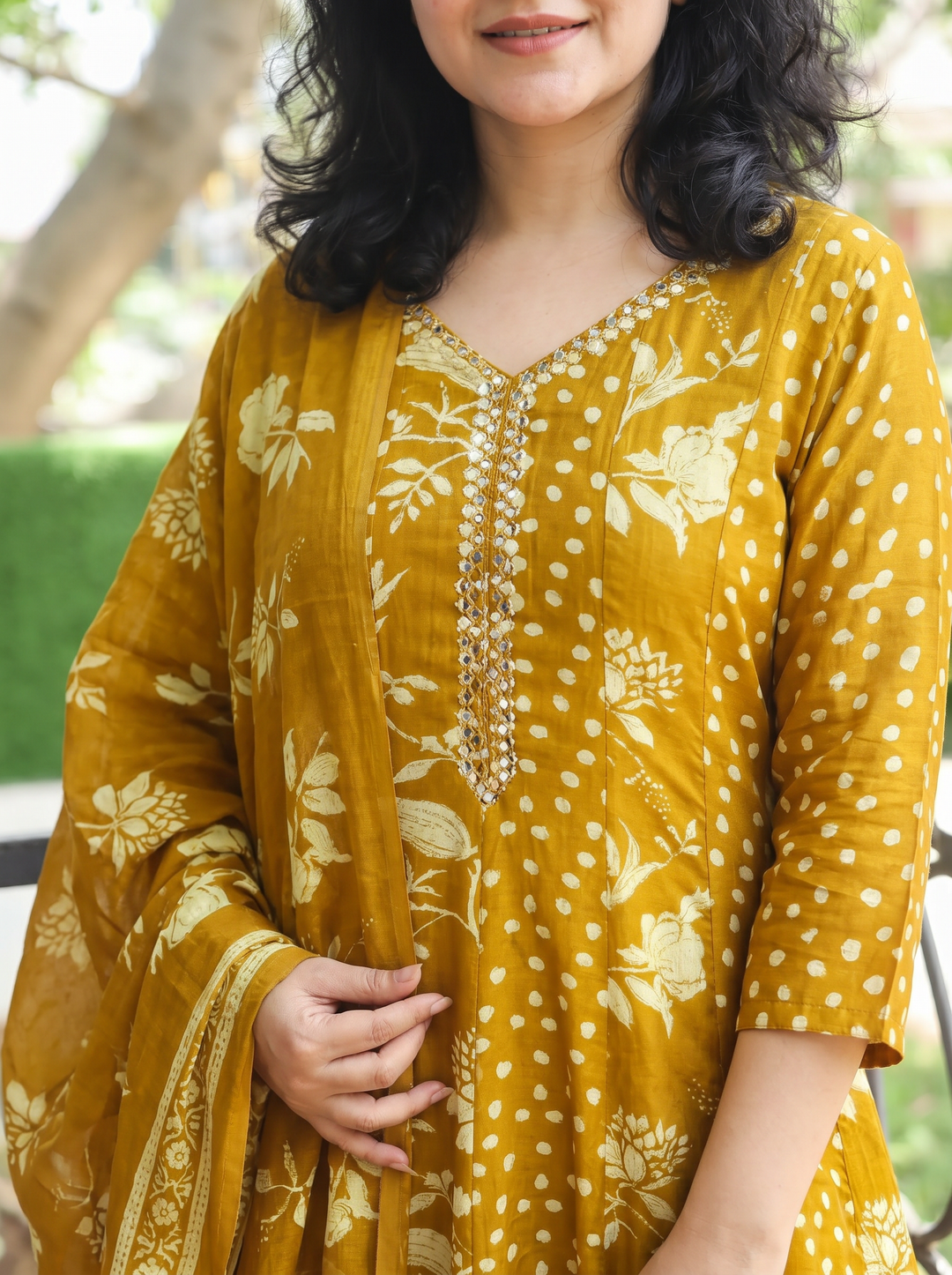Bella Dijon Yellow Mul Cotton 3 Piece Set