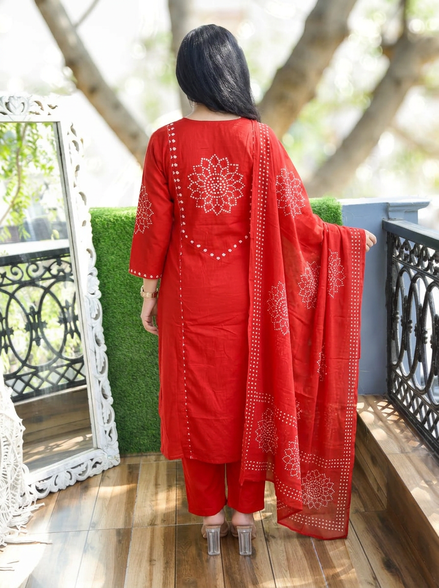 Tanushi Rust Bandani Cotton 3 Piece Set