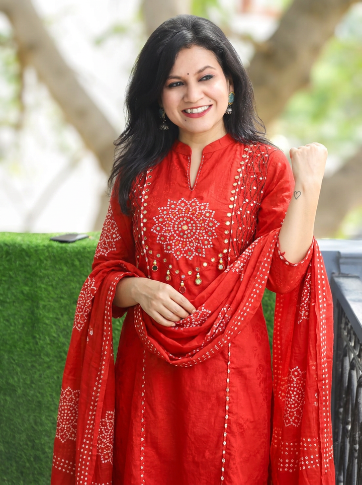 Tanushi Rust Bandani Cotton 3 Piece Set